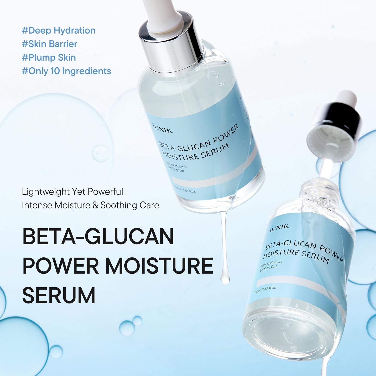 Serum de Beta-Glucano: Hidratación Intensiva de Larga Duración