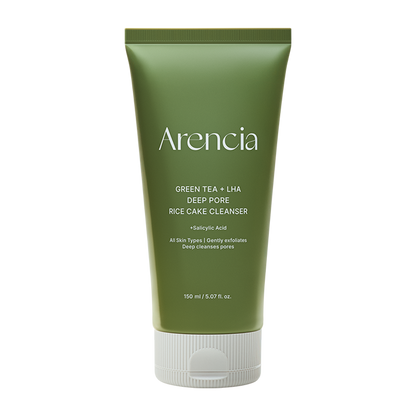 Limpiador Facial Cremoso de Té Verde y Arroz - Limpieza Profunda de Poros