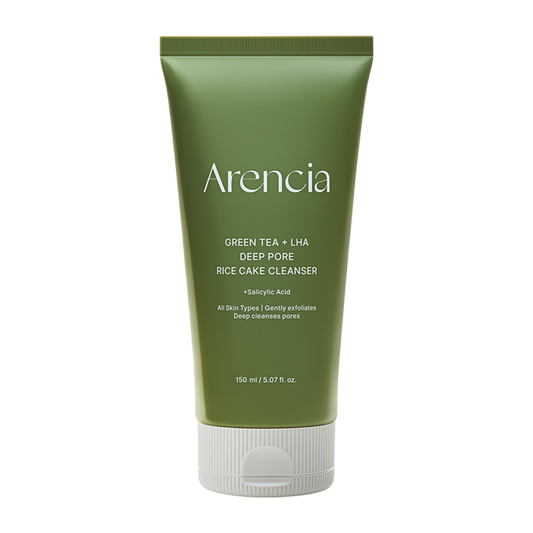 Limpiador Facial Cremoso de Té Verde y Arroz - Limpieza Profunda de Poros
